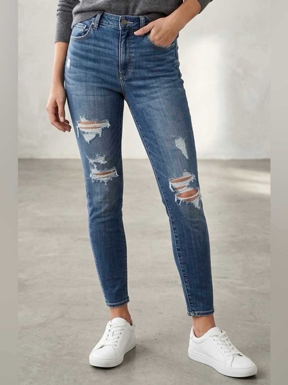 AMERICAN EAGLE Curvy Super Hi-Rise Jegging | Next Level Stretch - Size 10